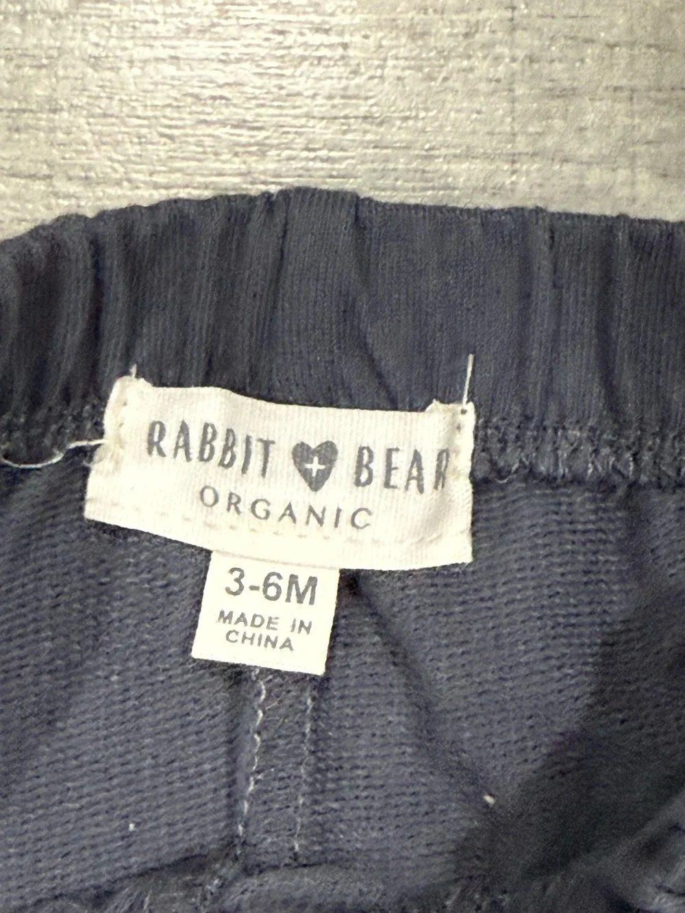 Rabbit + Bear Organic Baby Outfit – Size 3–6 Months